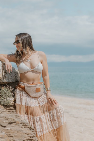 Ivory Raffia Brown